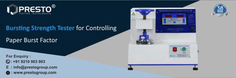 Bursting Strength Tester for controlling Paper Burst Factor